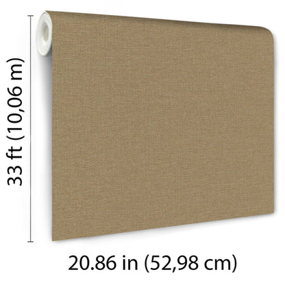 Yellow linen-textured wallpaper, rolled edge at top-left, 3 ft tall by 20.86 in wide.