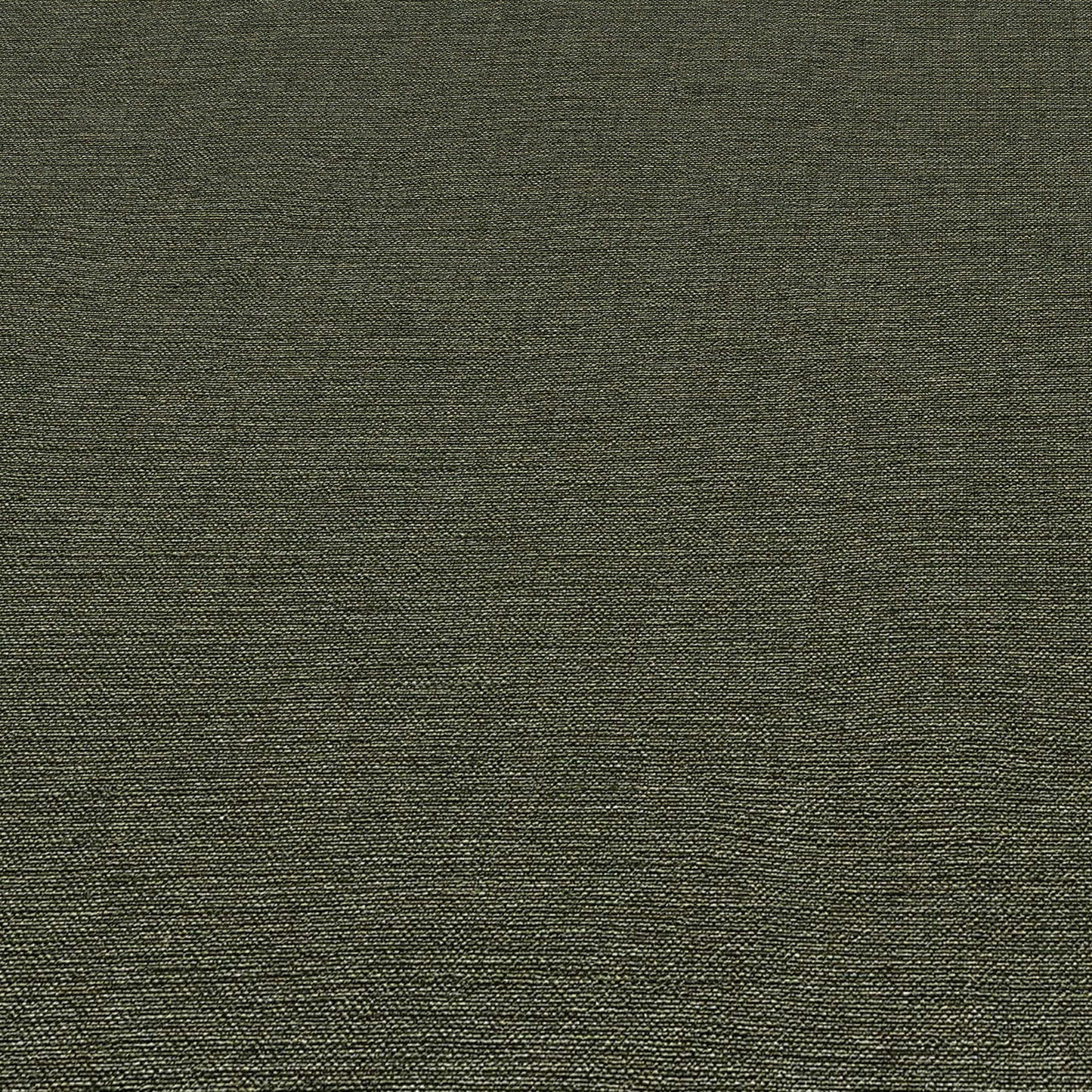 Olive green textured wallpaper swatch with a fine pattern and durable look.