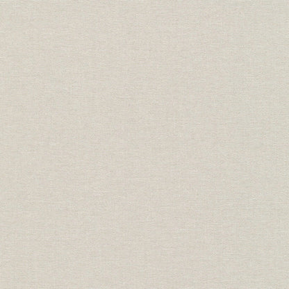 Off-white wallpaper with linen-textured surface and subtle woven pattern.