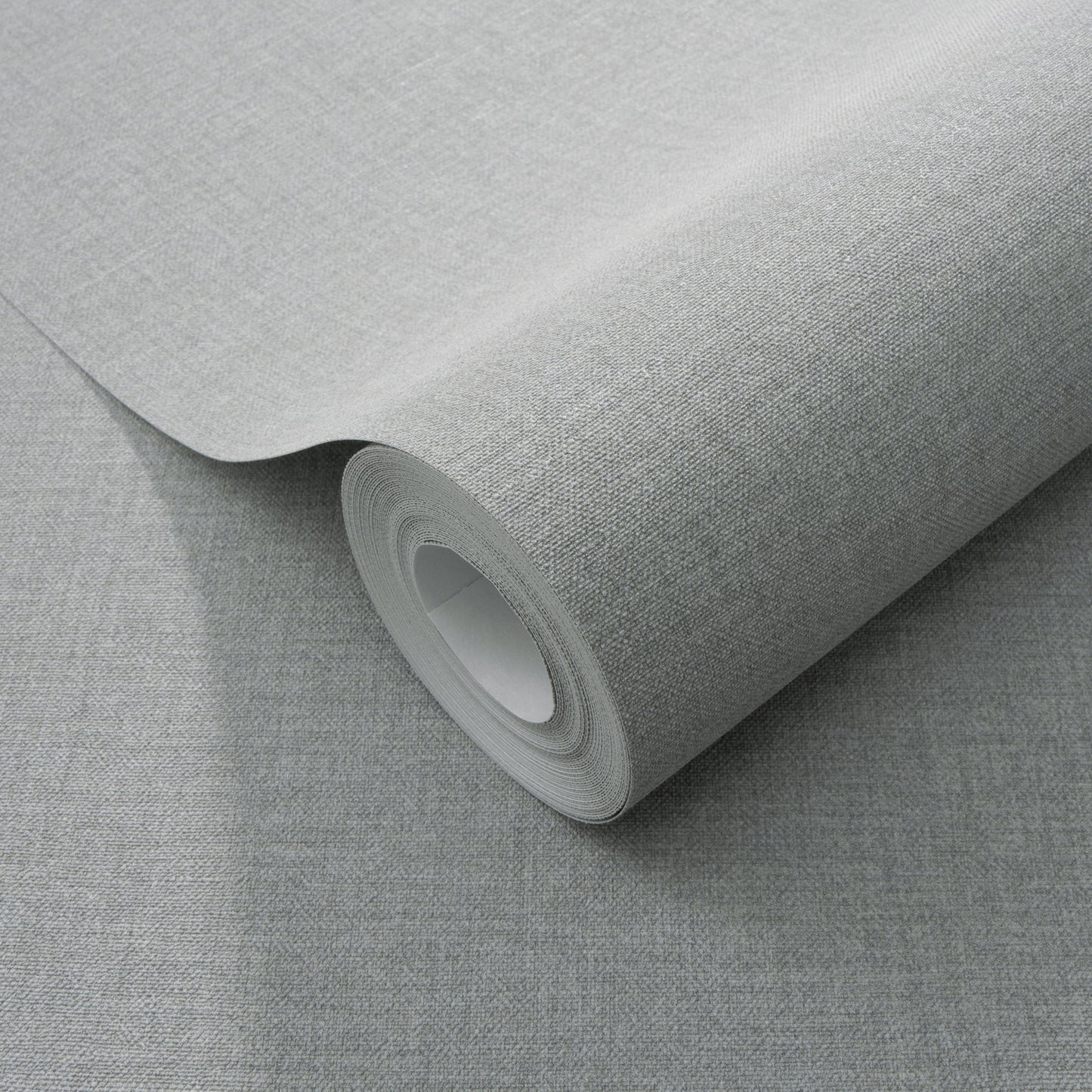 Blue linen-look wallpaper with a fine weave texture; traditional blue wallpaper.