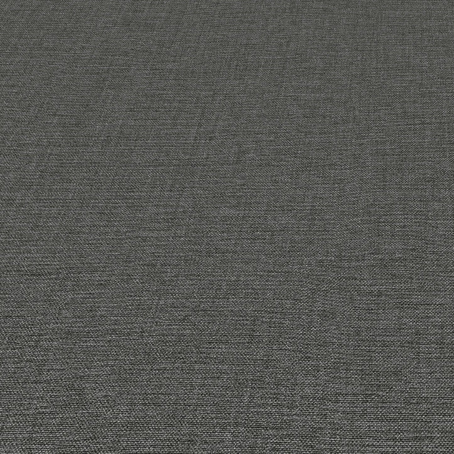 Dark gray linen-textured wallpaper close-up with subtle weave.