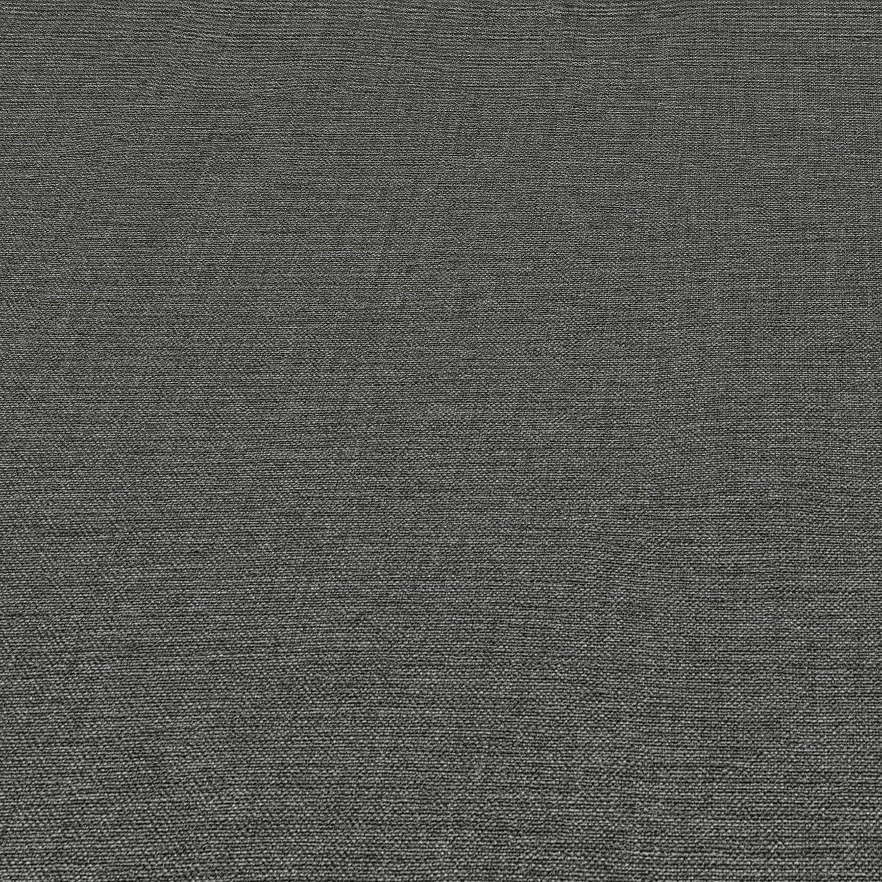 Dark gray linen-textured wallpaper close-up with subtle weave.