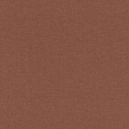 Red linen-style wallpaper with a tight woven texture and matte finish.