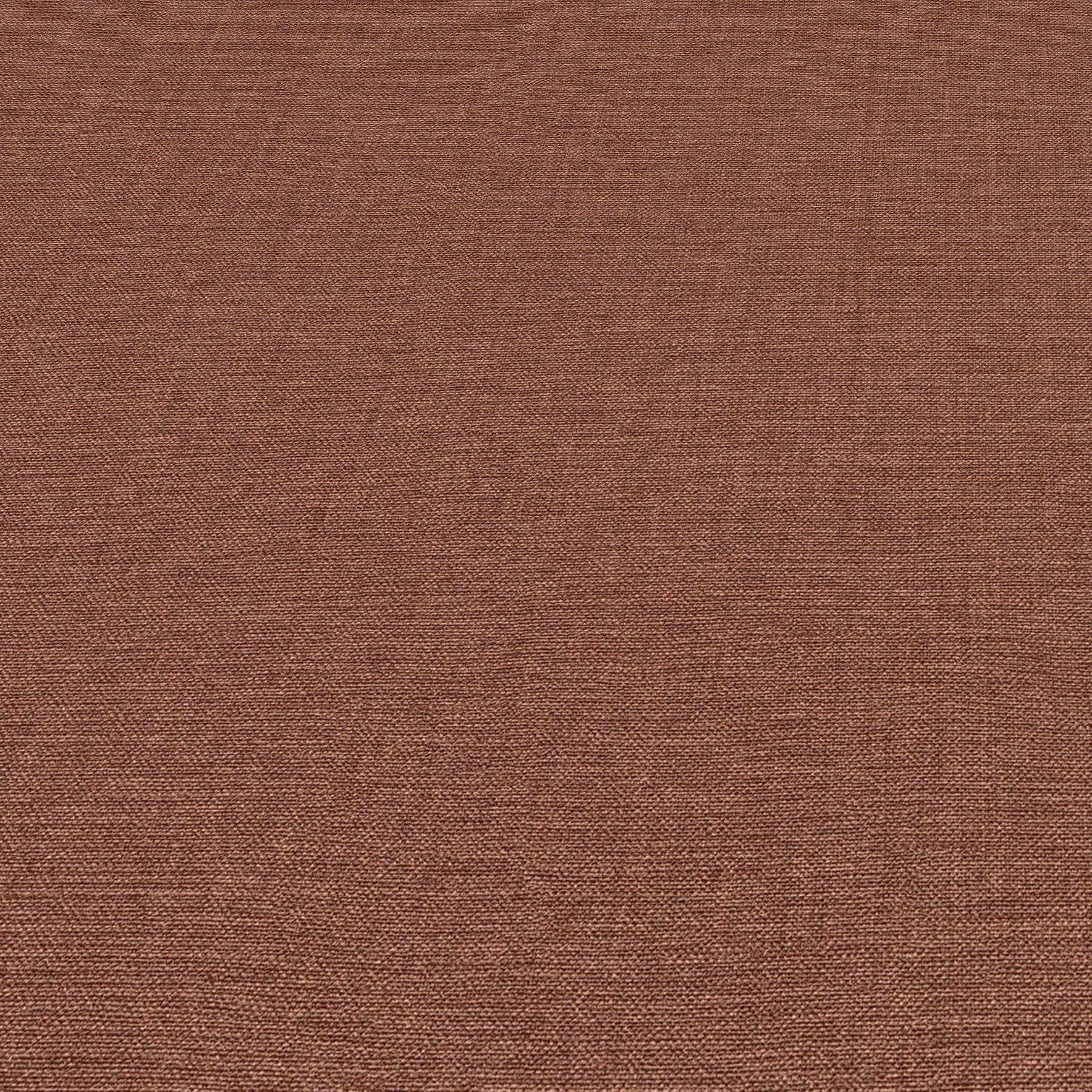 Close-up of red linen-textured wallpaper with a tight woven pattern.