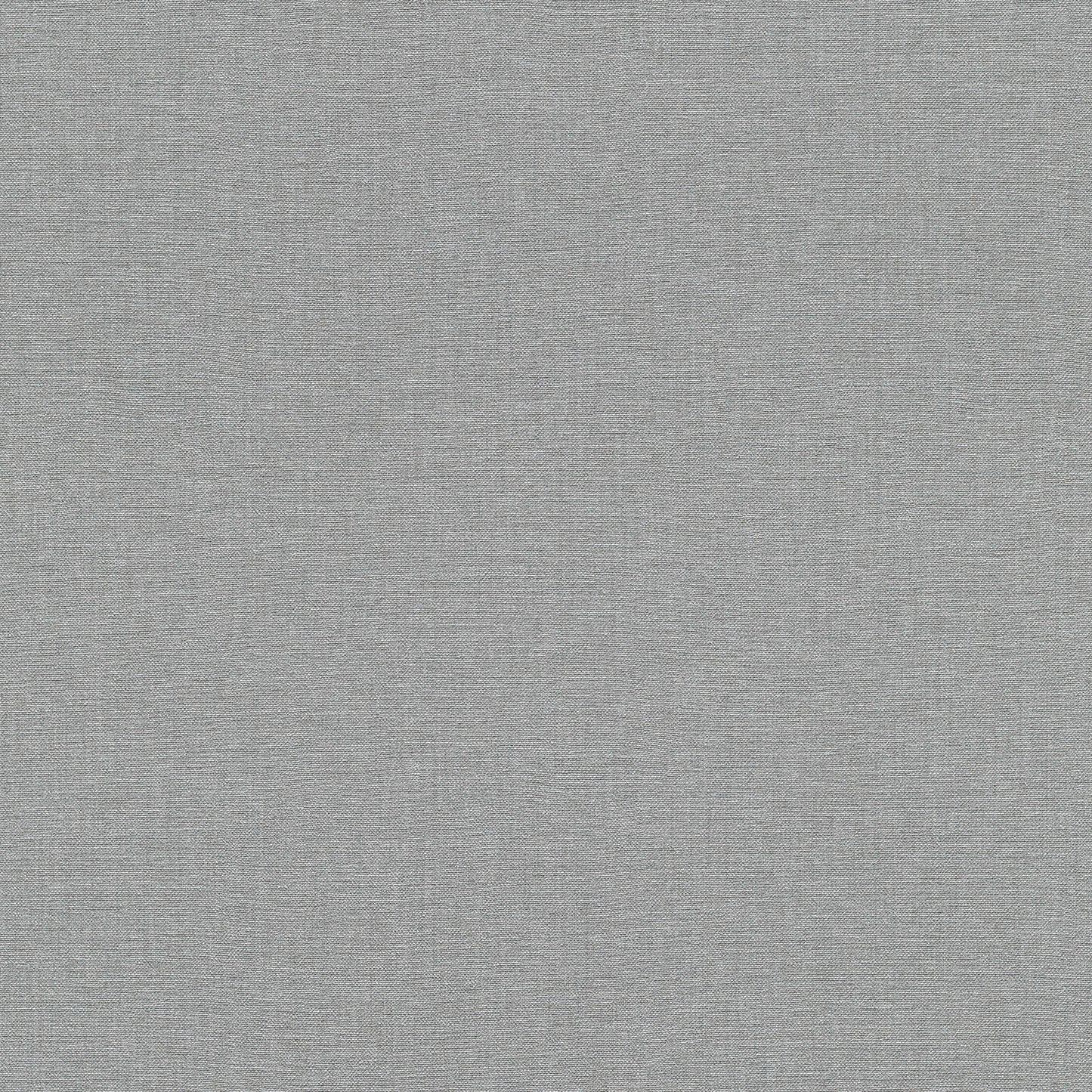 Light gray wallpaper with a linen-like texture and subtle heather pattern.