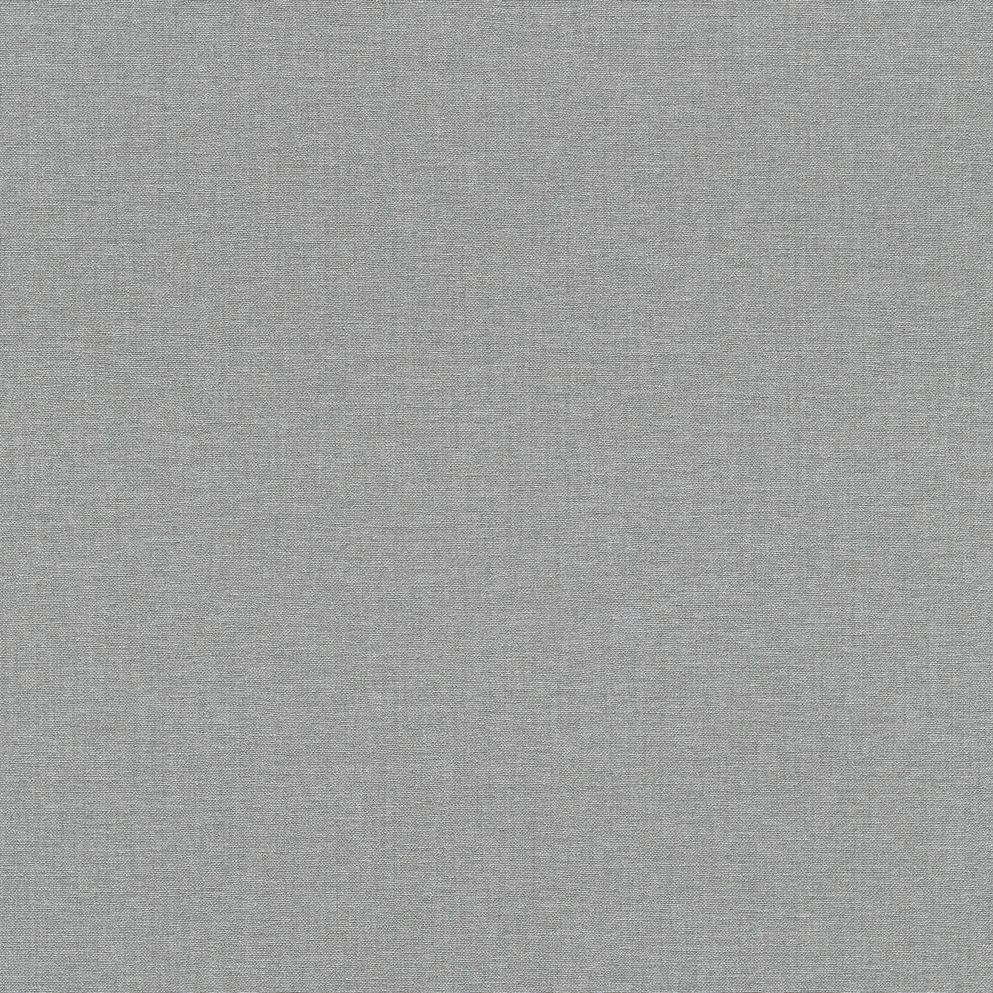 Light gray wallpaper with a linen-like texture and subtle heather pattern.