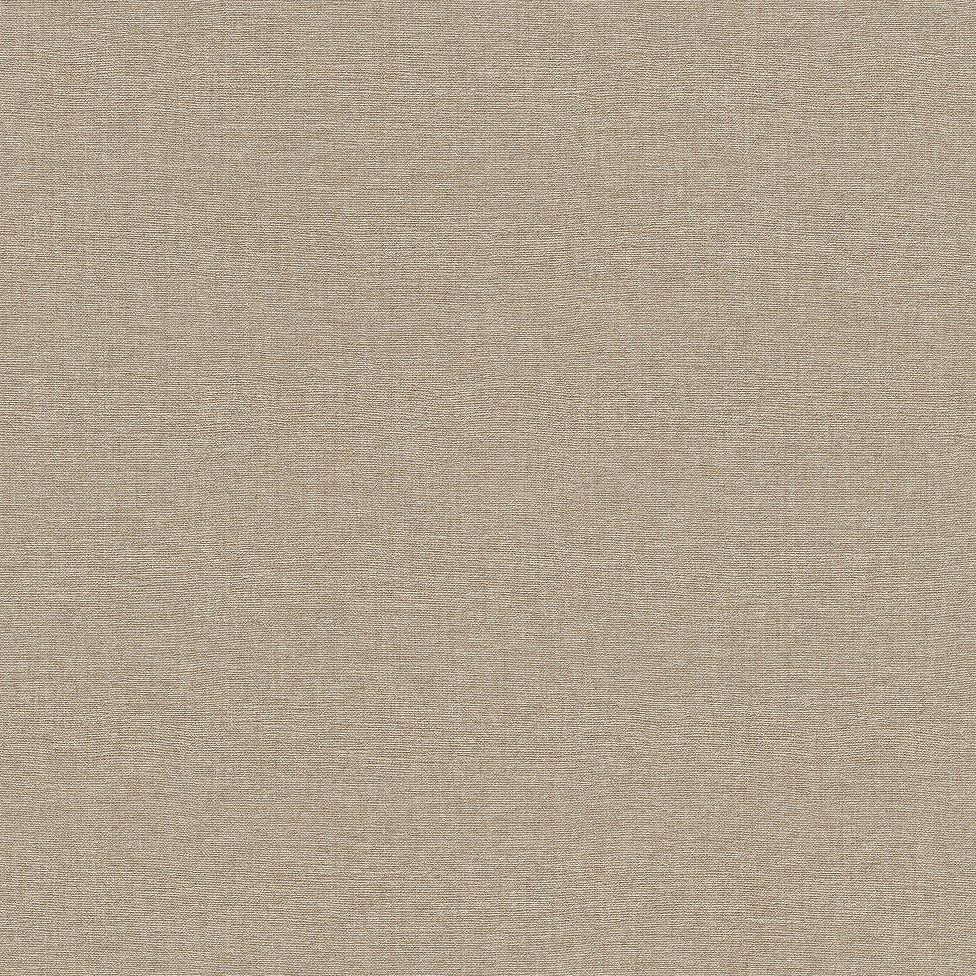 Close-up of brown, linen-like wallpaper texture with a subtle woven pattern.
