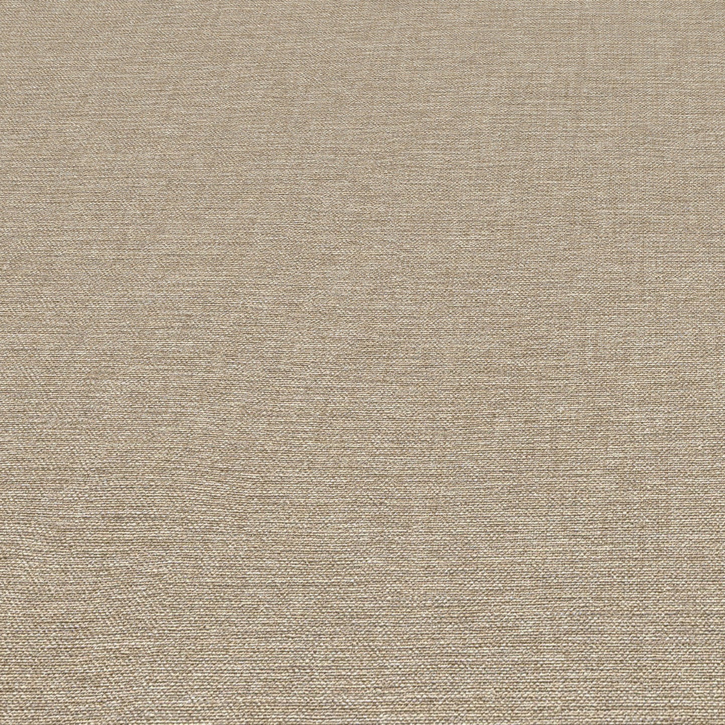 Brown linen-effect wallpaper with a woven texture & traditional pattern.