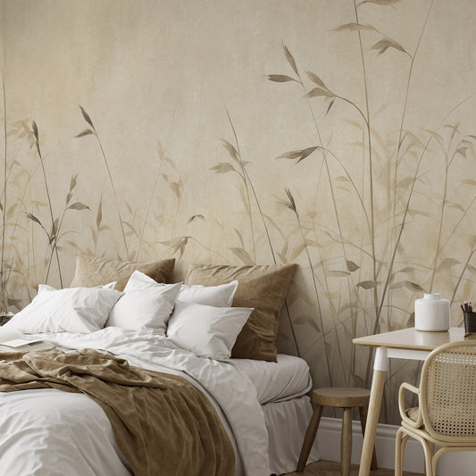 VEER DECOR Hint of Autumn Beige Wall Mural Landscape Traditional beige  Wallpaper - 8416-VRZM-AA-1
