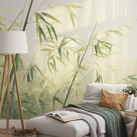 VEER DECOR Bamboo Breeze Green Wall Mural Landscape Traditional green  Wallpaper - 8416-VRZM-AB-2