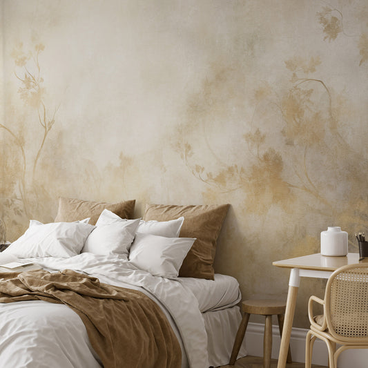 VEER DECOR Golden Ember Beige Wall Mural Landscape Traditional beige  Wallpaper - 8416-VRZM-AD-1