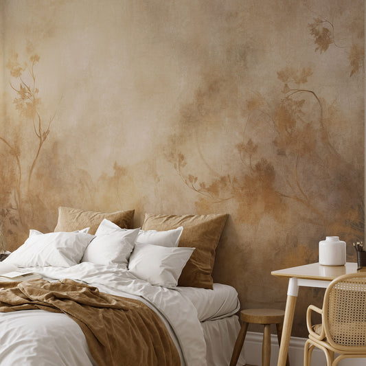 VEER DECOR Golden Ember Orange Wall Mural Landscape Transitional terracotta  Wallpaper - 8416-VRZM-AD-2