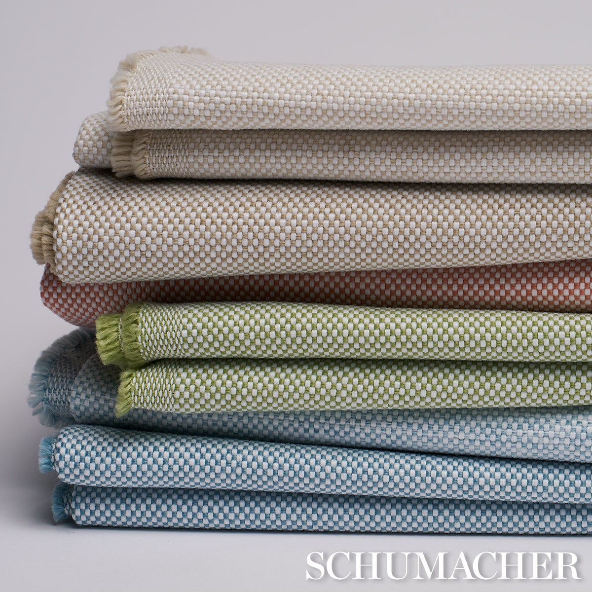 SCHUMACHER FABRIC  PERFECT BASICS: INDOOR/OUTDOOR PIPPA INDOOR/OUTDOOR   CHAMBRAY   - 84175