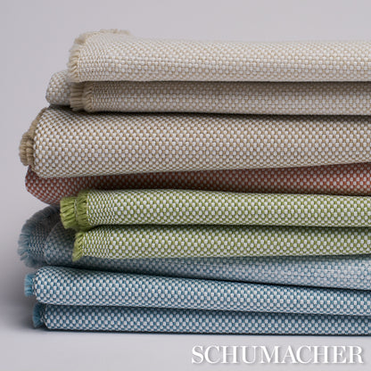 SCHUMACHER FABRIC  PERFECT BASICS: INDOOR/OUTDOOR PIPPA INDOOR/OUTDOOR   CHAMBRAY   - 84175