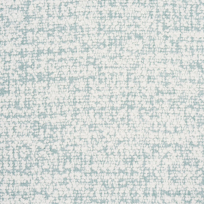 Soft pale blue and ivory speckled textured rug with a woven, mottled pattern.