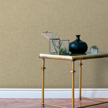 Sage wallpaper with a linen-weave texture & contemporary modern design.