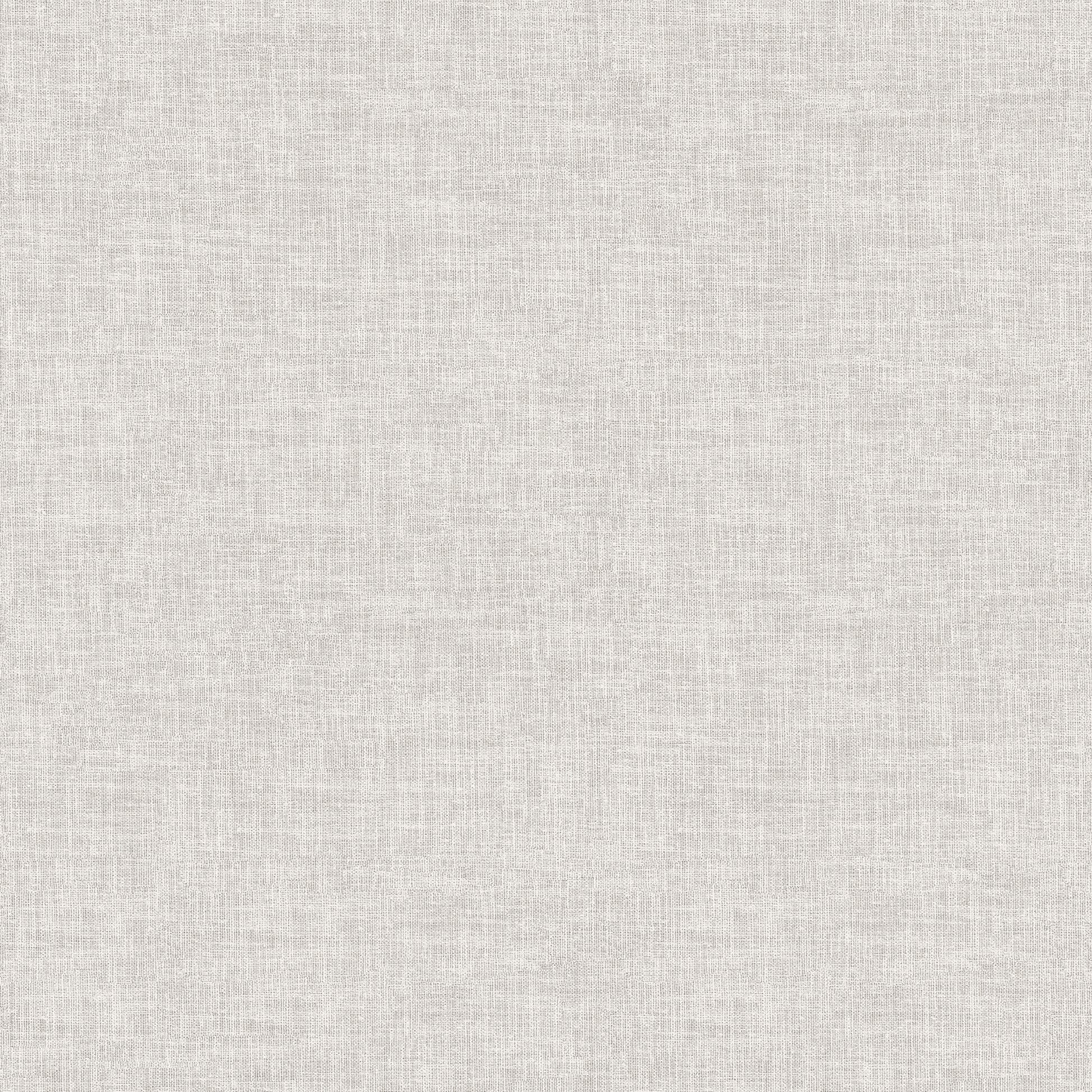 Light gray wallpaper with a linen-weave texture and subtle woven pattern.