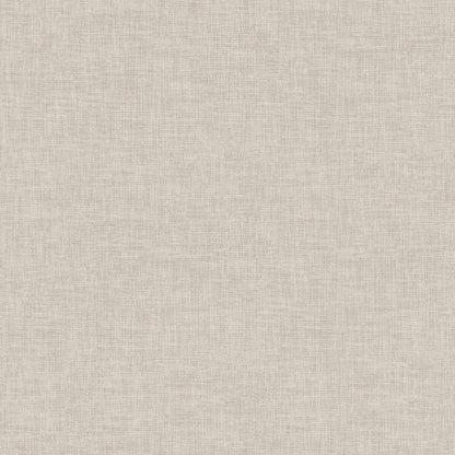 Taupe wallpaper with a linen-weave texture, close-up showing a subtle woven pattern for neutral home decor.