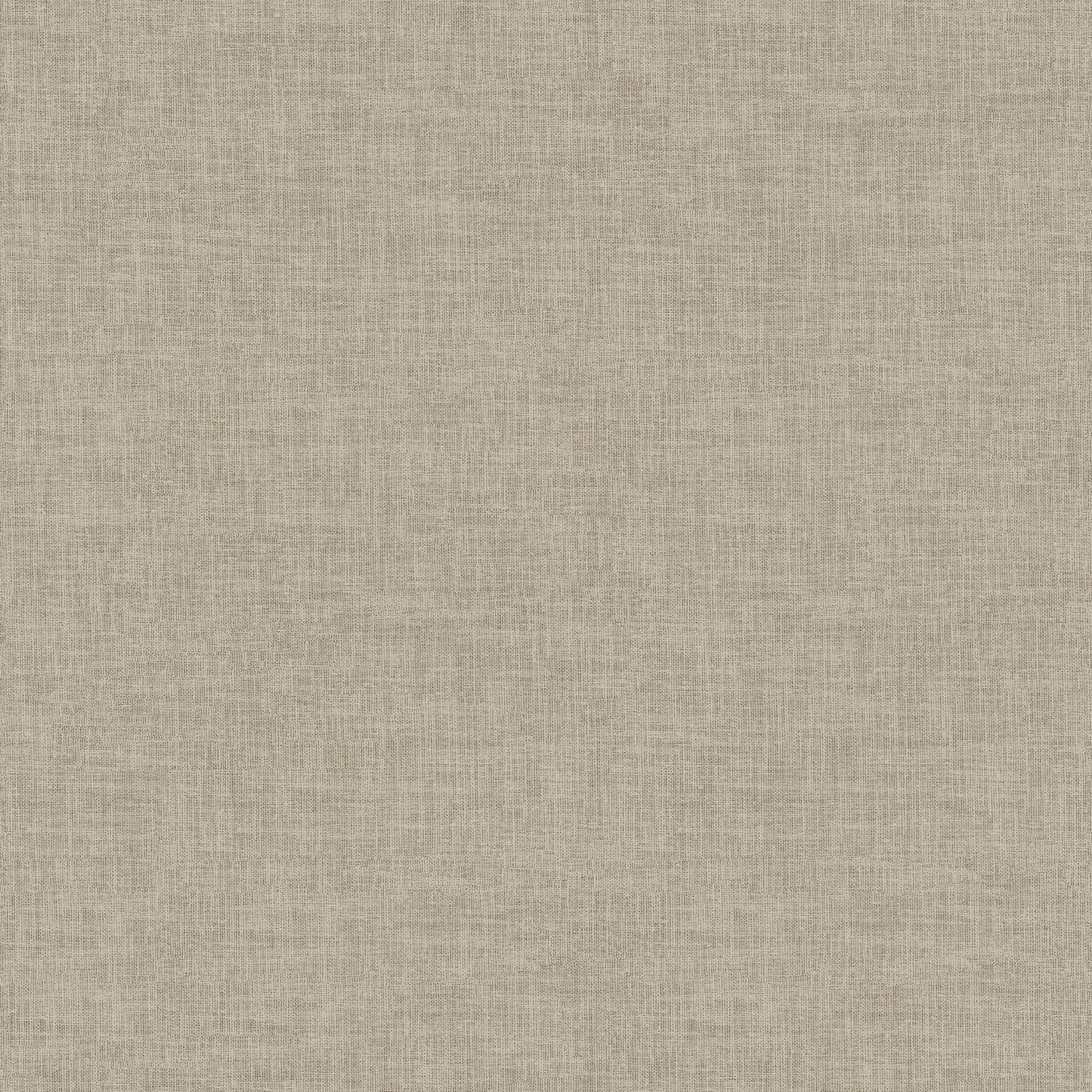 Beige sepia wallpaper with a linen-weave texture and natural woven pattern.