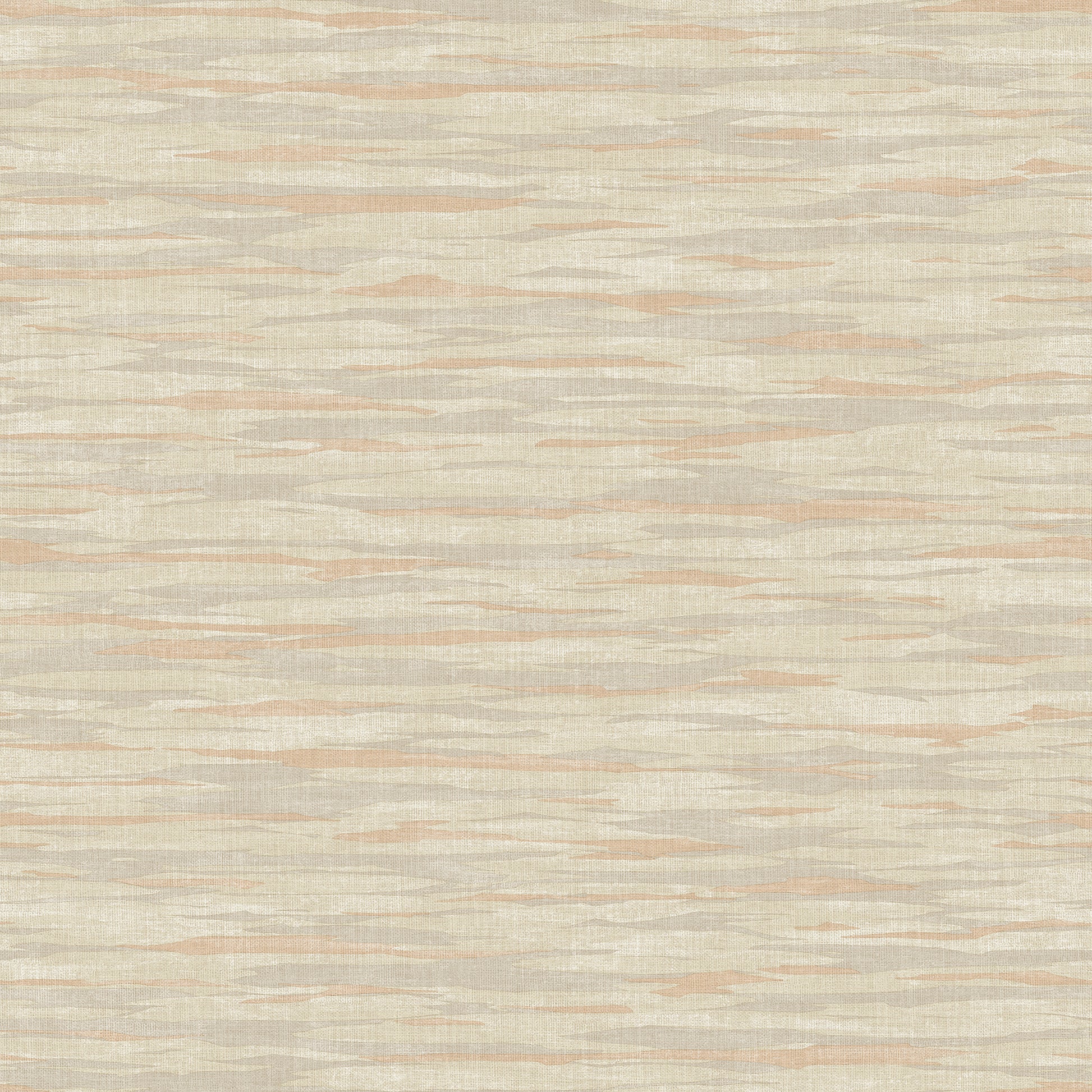 Beige linen-like fabric texture with soft peach horizontal streaks and subtle woven grain