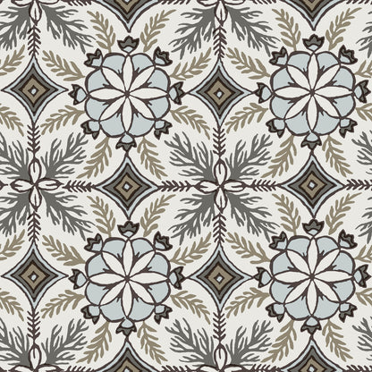 VEER DECOR Morocco Taupe Wallpaper Medallion Traditional, Mediterranean Taupe  Wallpaper - 8421-ANT-AE1