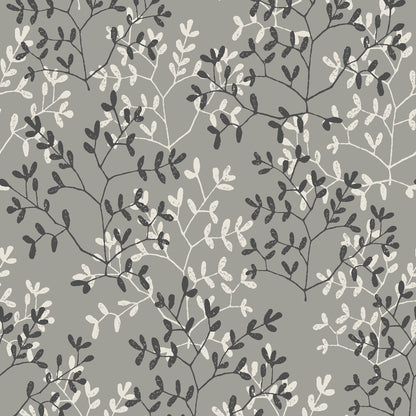 VEER DECOR Antibes Branches Gray Wallpaper Nature Traditional, Transitional Gray  Wallpaper - 8421-ANT-AF3