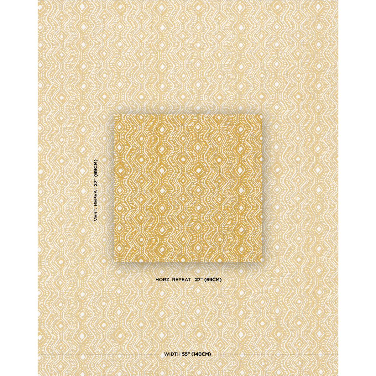 SCHUMACHER  LIVE IT UP! COLMA INDOOR/OUTDOOR WOVEN WOVEN MARIGOLD   - 84240