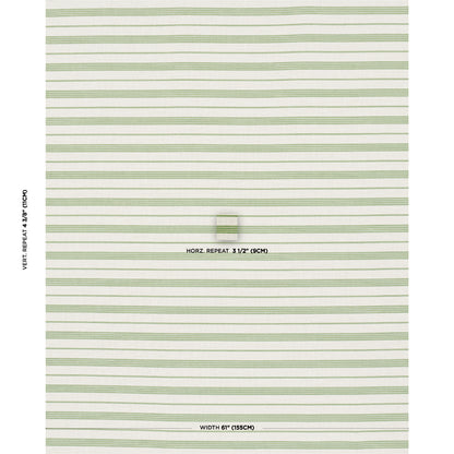 SCHUMACHER  LIVE IT UP! SERRA MESA INDOOR/OUTDOOR STRIPE WOVEN WOVEN VERDE   - 84272
