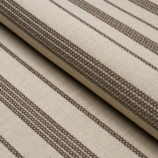 SCHUMACHER  LIVE IT UP! SERRA MESA INDOOR/OUTDOOR STRIPE WOVEN WOVEN BURLAP   - 84273