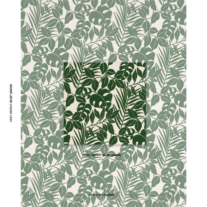 SCHUMACHER  PERENNIAL FAVORITES MIRAMAR INDOOR/OUTDOOR VELVET WOVEN WOVEN TROPICAL   - 84321