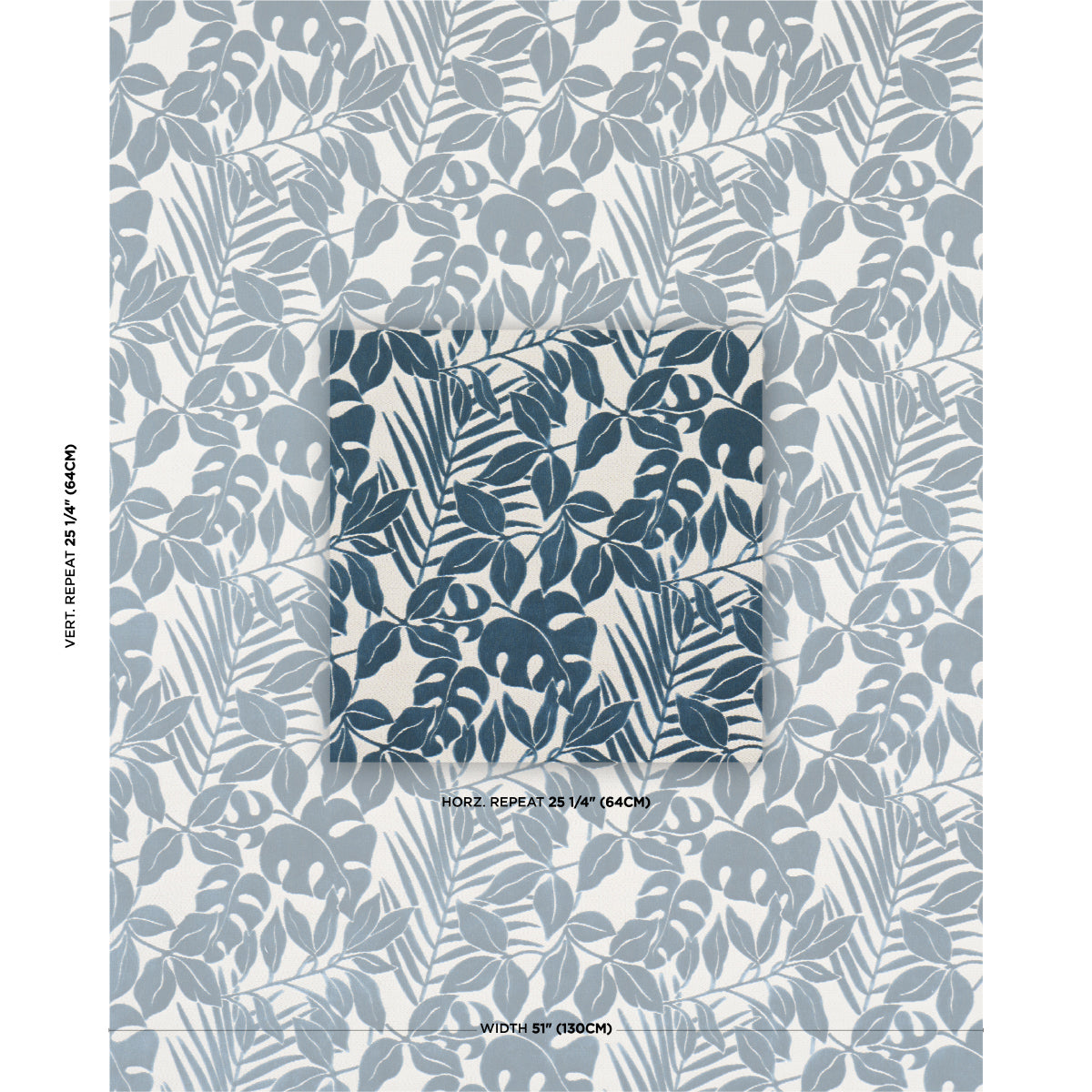 SCHUMACHER  CUT & PATTERNED VELVETS MIRAMAR INDOOR/OUTDOOR VELVET WOVEN WOVEN CADET   - 84322