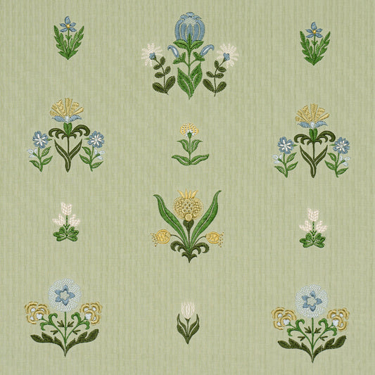 SCHUMACHER  CRAFT REVIVAL ELMSLIE EMBROIDERY WOVEN WOVEN LEAF   - 84371