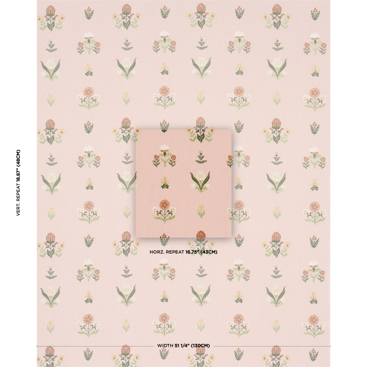 SCHUMACHER  CRAFT REVIVAL ELMSLIE EMBROIDERY WOVEN WOVEN PETAL   - 84372