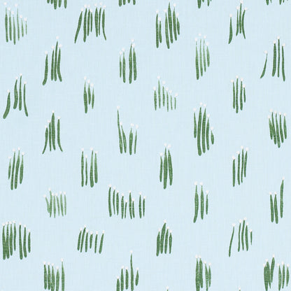 SCHUMACHER  STUDIO BON MEADOW BUTTON HAND EMBROIDERY WOVEN WOVEN BLUE   - 84392