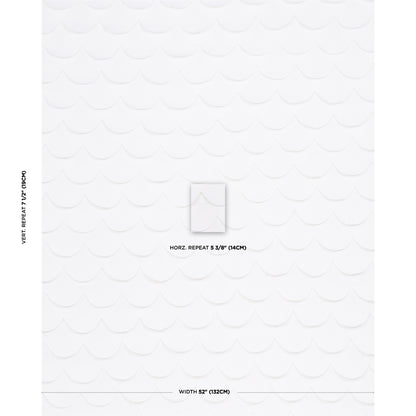 SCHUMACHER  STUDIO BON PREP SCHOOL HAND PIECED SCALLOP WOVEN WOVEN WHITE   - 84400