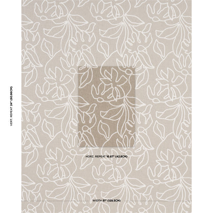 SCHUMACHER  MESA LOLA EMBROIDERY WOVEN WOVEN FLAX   - 84410