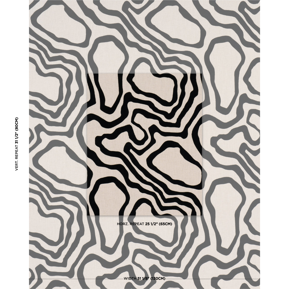 SCHUMACHER  MESA DEFEO EMBROIDERY WOVEN WOVEN NOIR   - 84430