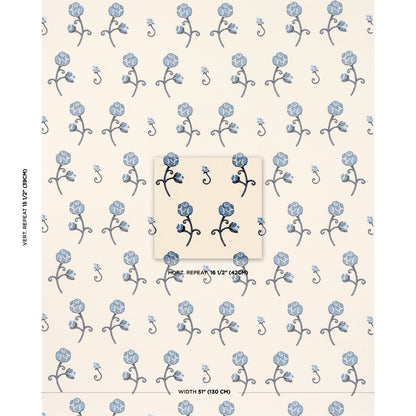 SCHUMACHER  BACKDROP RHINESTONE COWBOY EMBROIDERY WOVEN WOVEN NAVY   - 84551