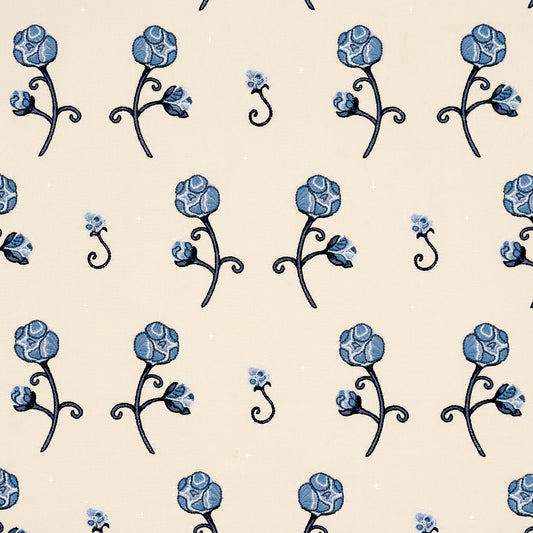 SCHUMACHER  BACKDROP RHINESTONE COWBOY EMBROIDERY WOVEN WOVEN NAVY   - 84551