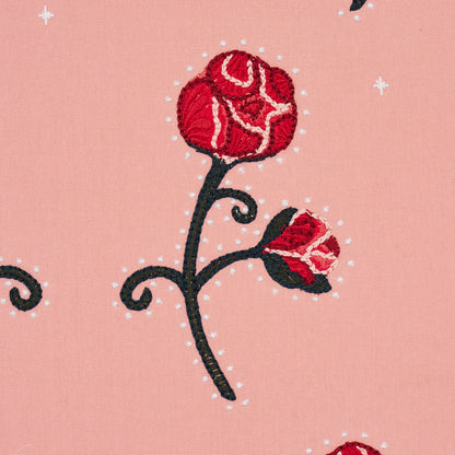 SCHUMACHER  BACKDROP RHINESTONE COWBOY EMBROIDERY WOVEN WOVEN PINK   - 84552