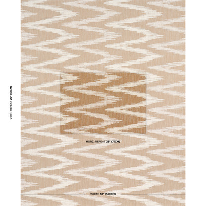 SCHUMACHER  ORPHEUM GRAND GESTURE WOVEN WOVEN BURLAP   - 84631