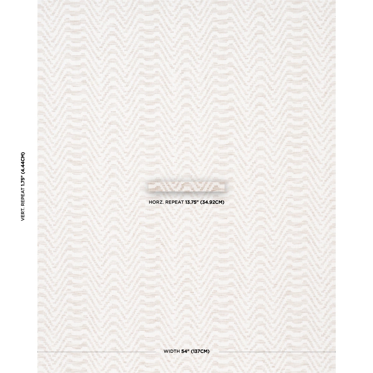SCHUMACHER  ORPHEUM STEPPED CHEVRON WOVEN WOVEN LINEN   - 84641