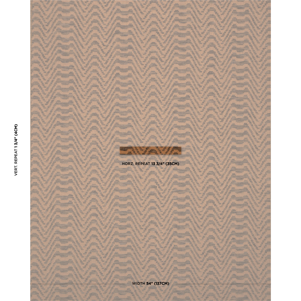SCHUMACHER  ORPHEUM STEPPED CHEVRON WOVEN WOVEN SEPIA   - 84642