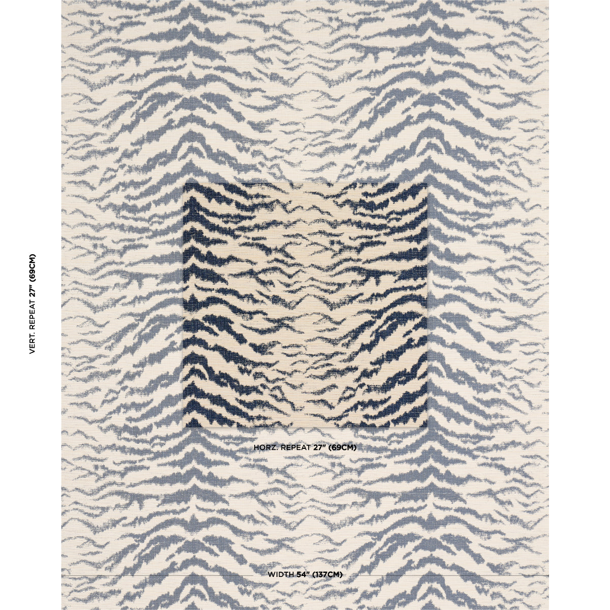 SCHUMACHER  ORPHEUM SHIVALIK HILLS TIGER WOVEN WOVEN INDIGO   - 84651