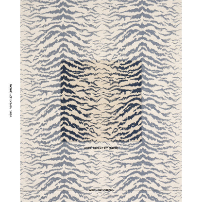 SCHUMACHER  ORPHEUM SHIVALIK HILLS TIGER WOVEN WOVEN INDIGO   - 84651