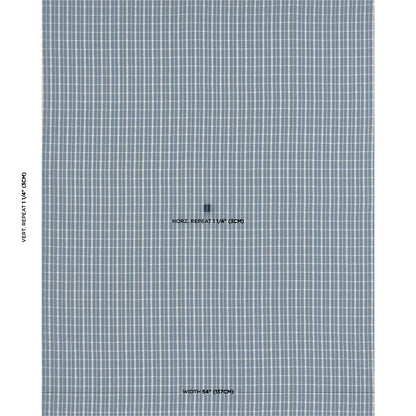 SCHUMACHER  ASHBURY BOYD CHECK WOVEN WOVEN INDIGO   - 84681