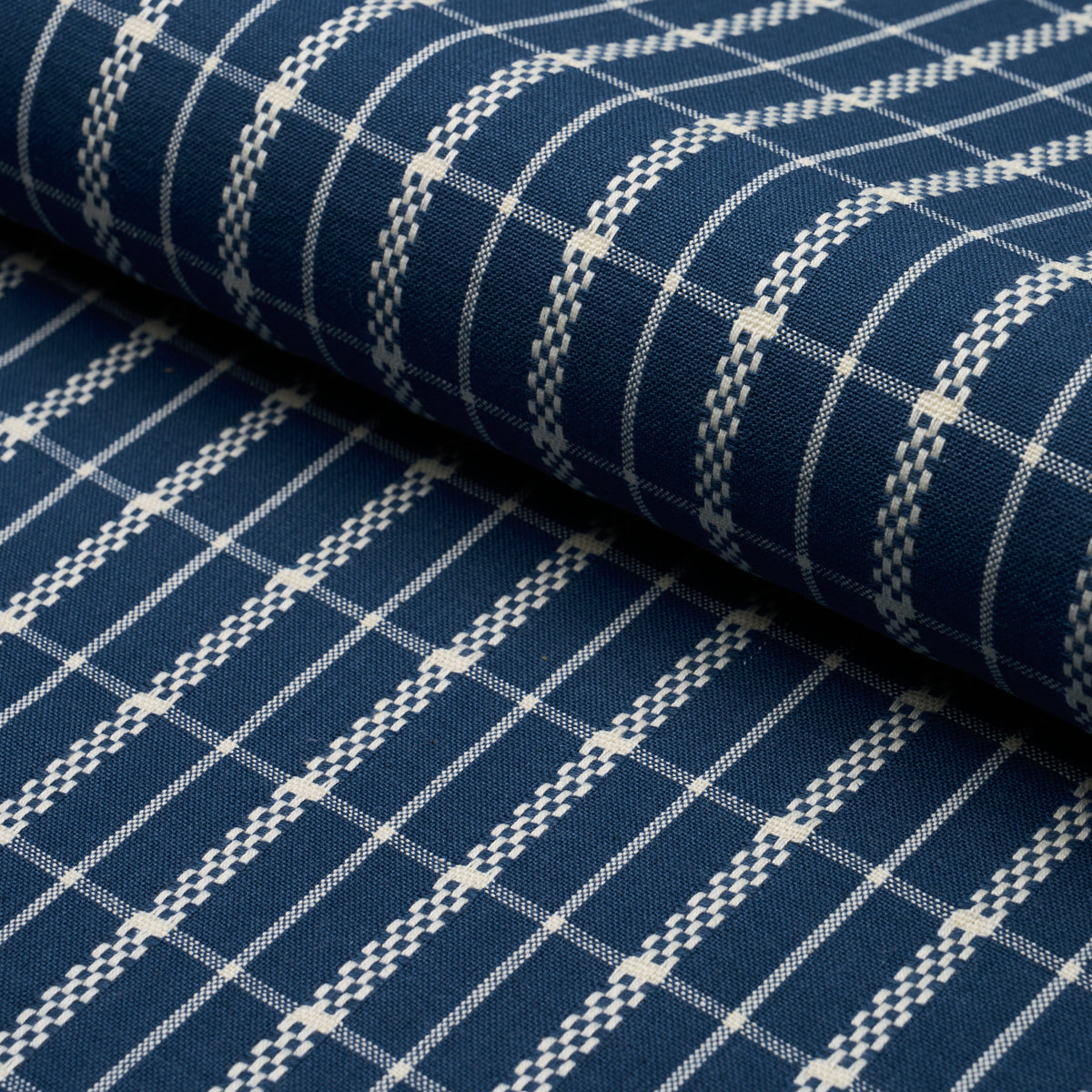 SCHUMACHER  ASHBURY BOYD CHECK WOVEN WOVEN INDIGO   - 84681