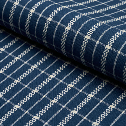 SCHUMACHER  ASHBURY BOYD CHECK WOVEN WOVEN INDIGO   - 84681