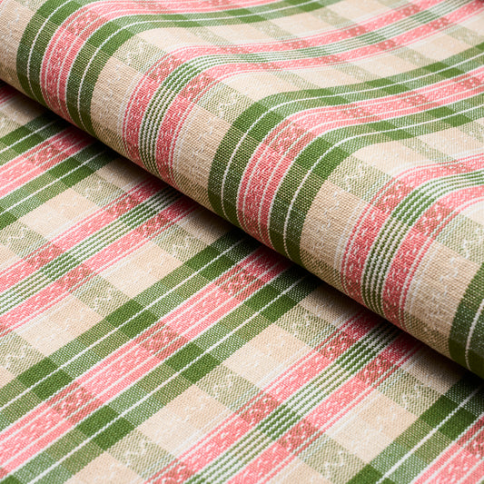 SCHUMACHER  ASHBURY FONDA HAND WOVEN PLAID WOVEN WOVEN PETAL , LEAF   - 84721