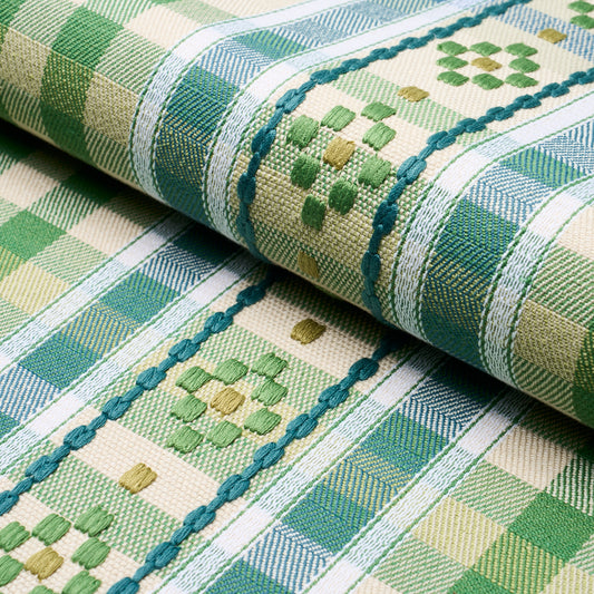 SCHUMACHER  ASHBURY HUTTON HAND WOVEN CHECK WOVEN WOVEN LEAF   - 84731